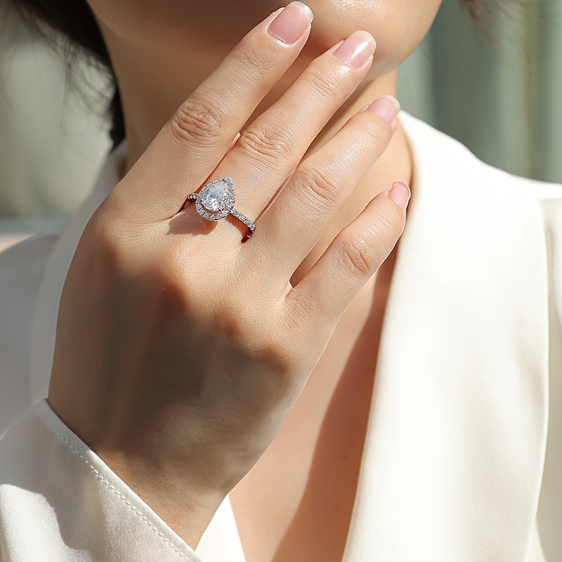 Moissanite Ring 925 Sterling Silver Wedding Ring for Men and Women